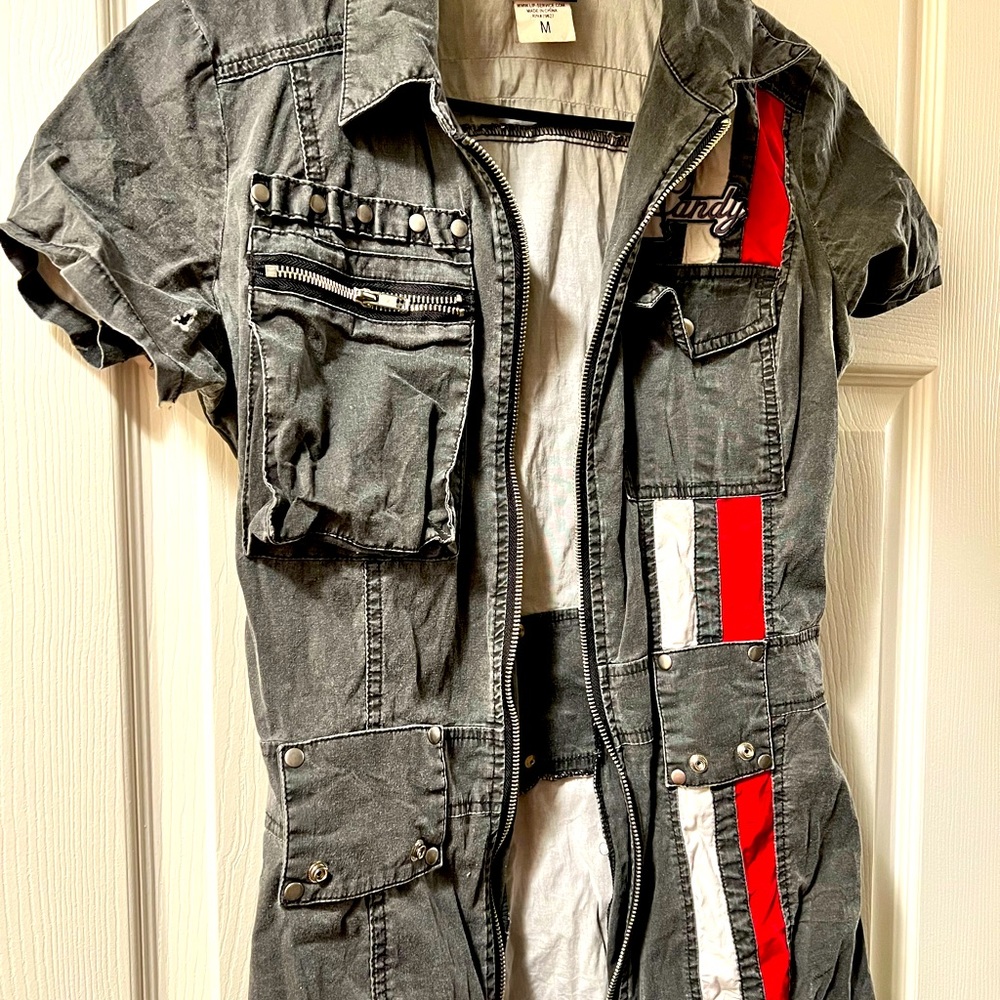 Lip Service vintage 90s zip front dress size medium